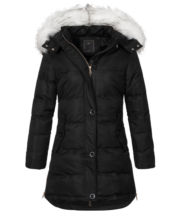 Damen Winter Jacke mit Kunstfellkragen D-452 _81369.jpg