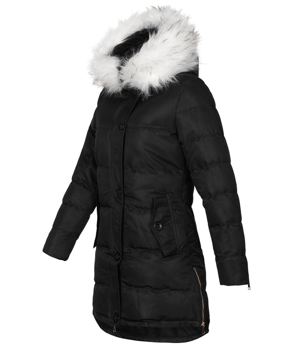Damen Winter Jacke mit Kunstfellkragen D-452 _81370.jpg