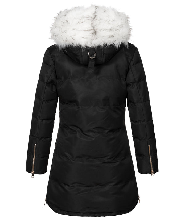 Damen Winter Jacke mit Kunstfellkragen D-452 _81371.jpg