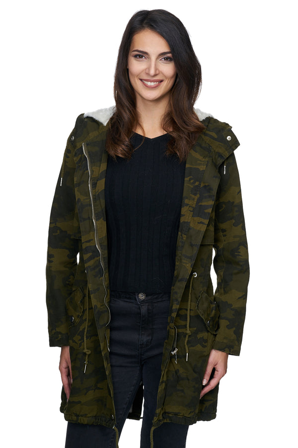 Damen Winter Mantel Camouflage Gefüttert Army-Look D-235_77920.jpg