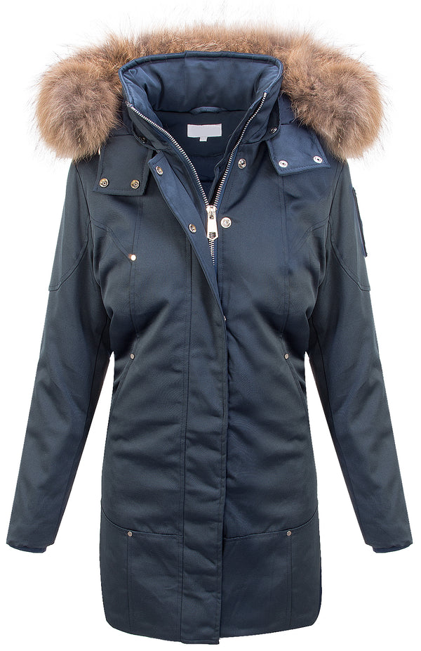 Damen Winter Mantel Kapuze mit Echtpelz D-410_78764.jpg