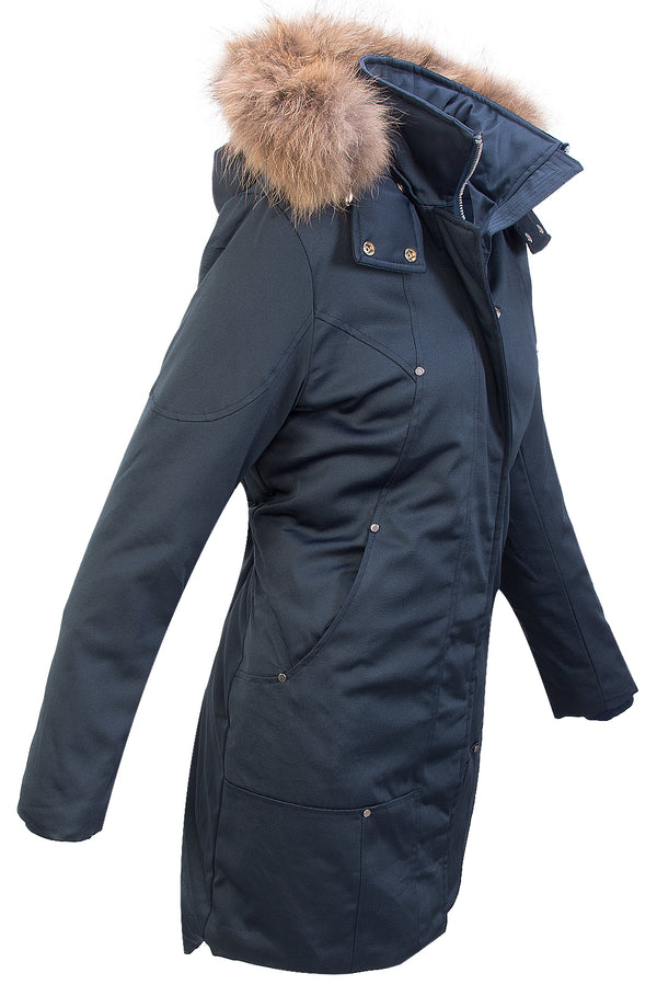 Damen Winter Mantel Kapuze mit Echtpelz D-410_78765.jpg