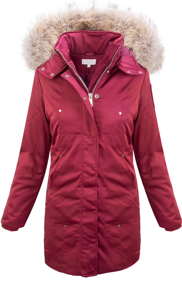 Damen Winter Mantel Kapuze mit Echtpelz D-410_78770.jpg