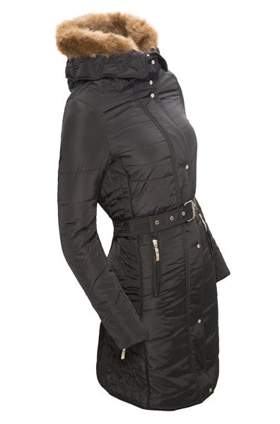 Damen Winter Mantel Steppjacke Kunstfell D-104 _36080.jpg