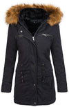 Damen Winter Parka mit Kapuze Kunstfellkragen D-214 _77635.jpg