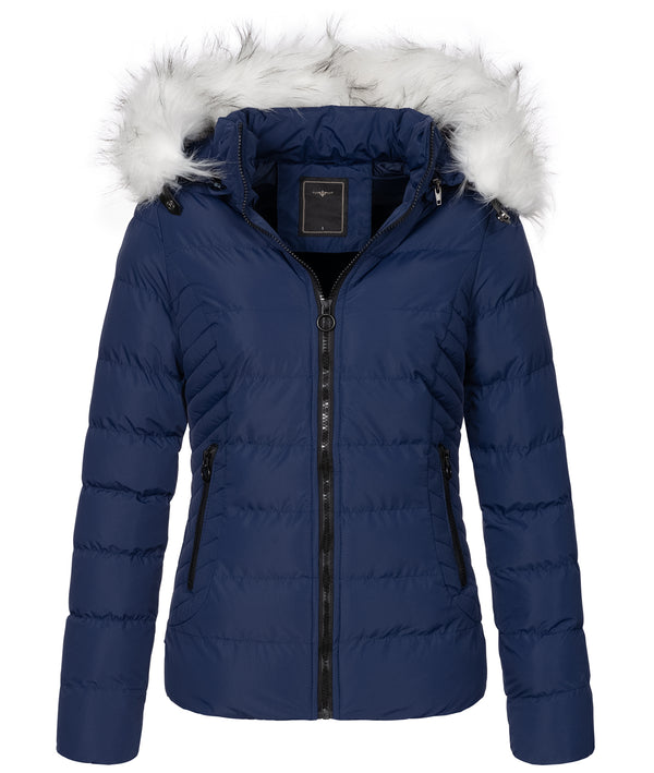 Damen Winter Steppjacke mit Kunstfellkragen D-453 _81372.jpg