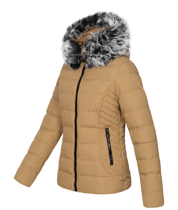 Damen Winter Steppjacke mit Kunstfellkragen D-453 _81380.jpg