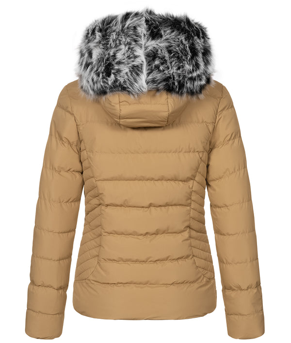 Damen Winter Steppjacke mit Kunstfellkragen D-453 _81381.jpg