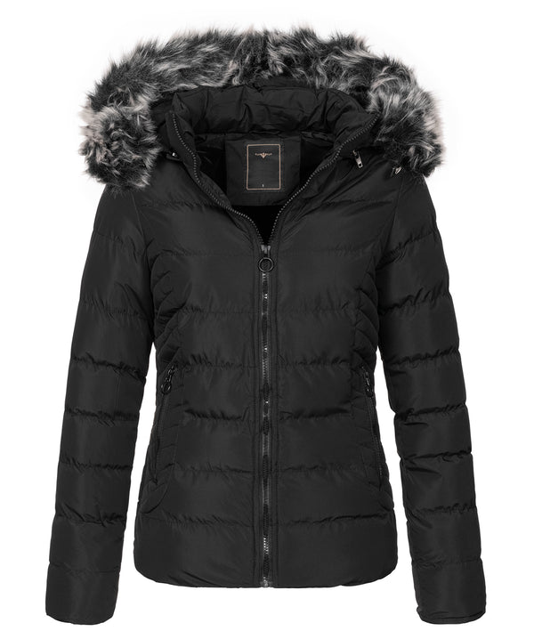 Damen Winter Steppjacke mit Kunstfellkragen D-453 _81382.jpg