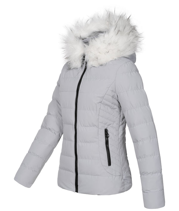 Damen Winter Steppjacke mit Kunstfellkragen D-453 _81386.jpg