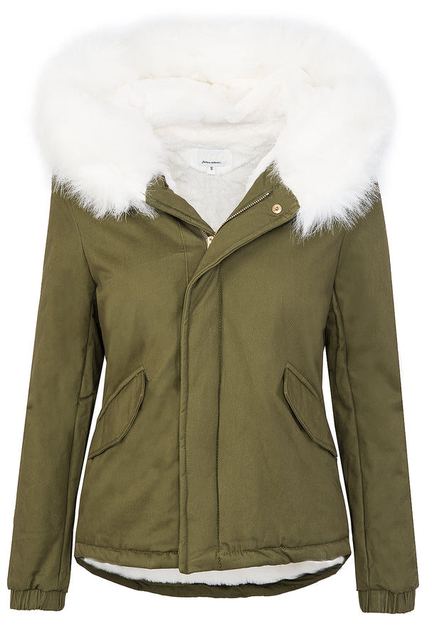 Damen Winterjacke Gefüttert Kapuze mit XXL-Kunstfell D-222_77844.jpg