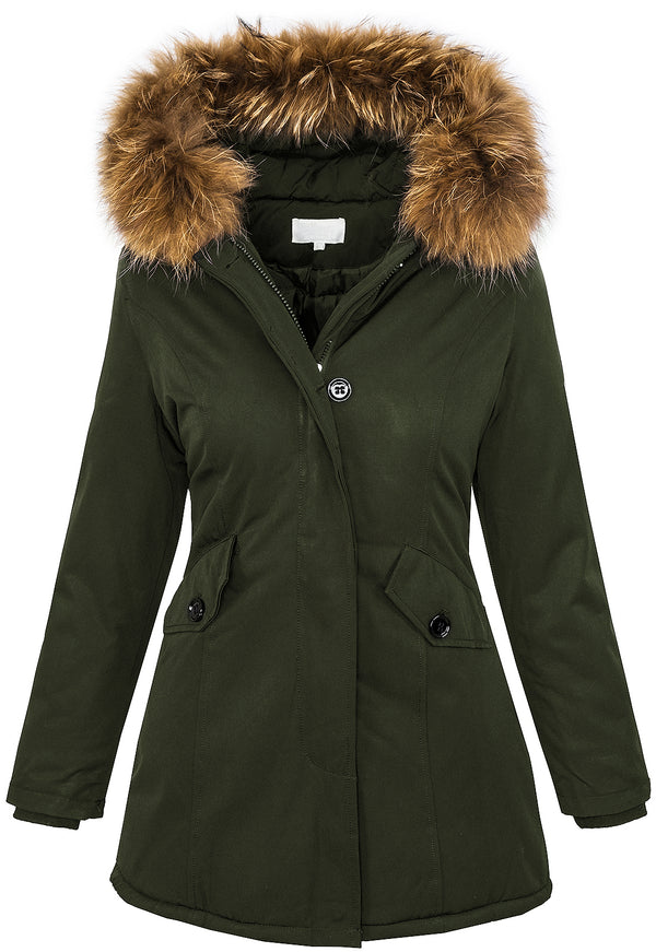 Damen Winterjacke Parka Echtfell Kapuze D-204 _77562.jpg