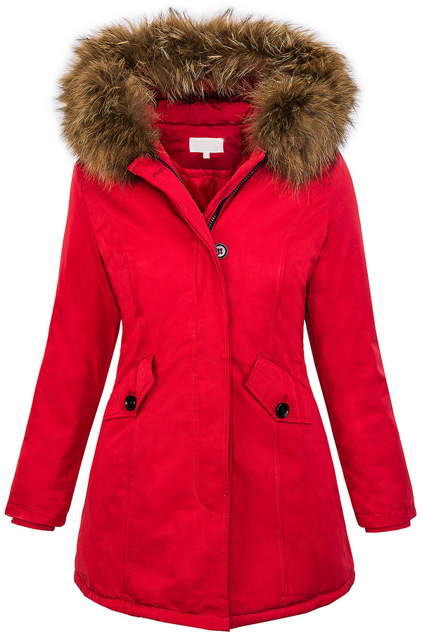 Damen Winterjacke Parka Echtfell Kapuze D-204 _77565.jpg