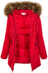 Damen Winterjacke Parka Echtfell Kapuze D-204 _77566.jpg