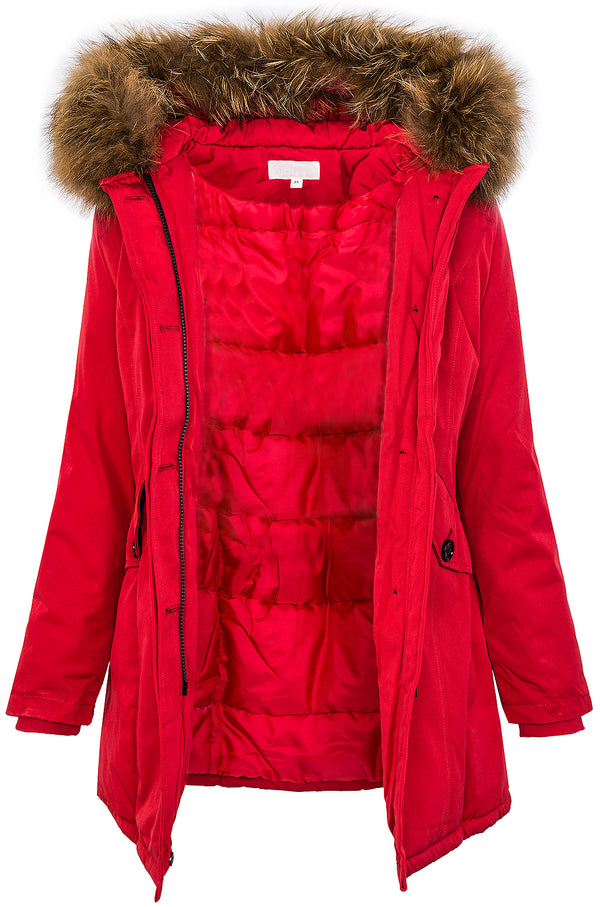 Damen Winterjacke Parka Echtfell Kapuze D-204 _77566.jpg