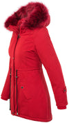 Damen Winterjacke Parka Kapuze mit Kunstfellkragen D-345_78483.jpg