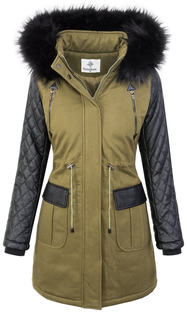 Damen Winterjacke Parka Kunstlederärmel D-348_78494.jpg
