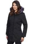 Damen Winterjacke Parka mit Kapuze Kunstfellkragen D-224 _77865.jpg