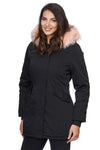 Damen Winterjacke Parka mit Kapuze Kunstfellkragen D-224 _77867.jpg