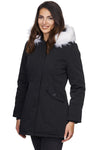 Damen Winterjacke Parka mit Kapuze Kunstfellkragen D-224 _77869.jpg