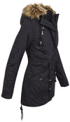 Damen Winterjacke Parka mit Kapuze Kunstfellkragen D-227 _64292.jpg