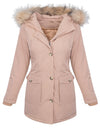 Damen Winterjacke Parka mit Kapuze Kunstfellkragen D-350_78508.jpg