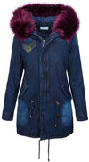 Damen Winterjacke im Jeans-Look Kunstfellkragen D-342 _78477.jpg