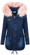 Damen Winterjacke im Jeans-Look Kunstfellkragen D-342 _78478.jpg