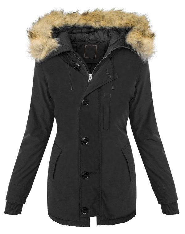 Damen Winterjacke mit Kapuze Kunstfellkragen D-374_78620.jpg