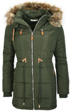 Damen Winterjacke mit Kapuze Kunstfellkragen EK-2699 _78974.jpg
