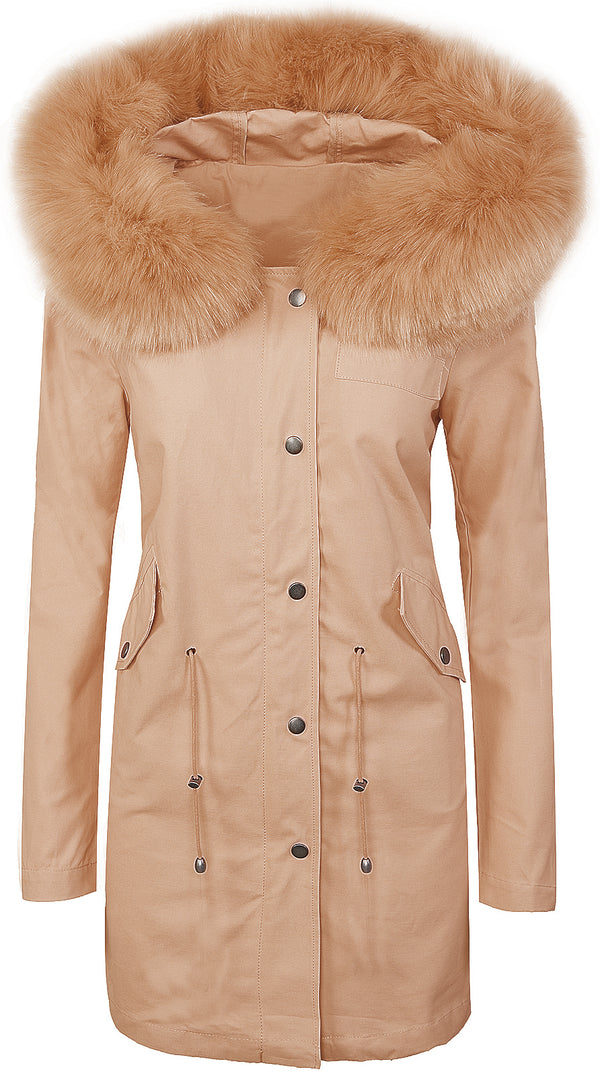 Damen Wintermantel mit Kapuze Kunstfellkragen D-306_78257.jpg