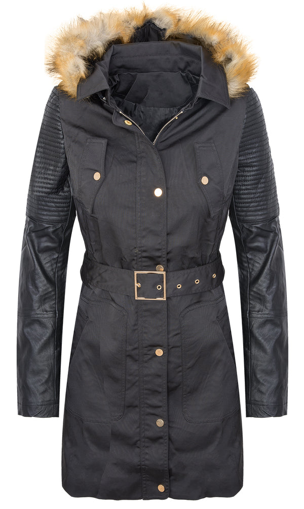 Damen Wintermantel mit Kunstlederärmel D-281_78179.jpg