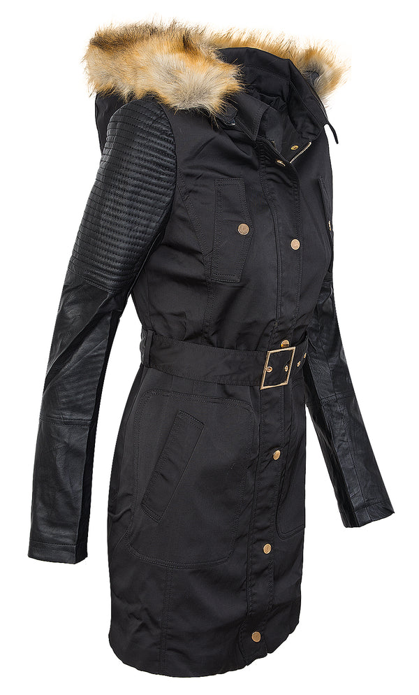 Damen Wintermantel mit Kunstlederärmel D-281_78180.jpg