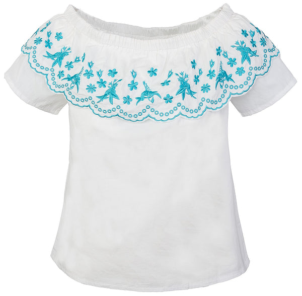 Designer Damen Bluse Top Tunika Blumenstickerei D-321_80479.jpg