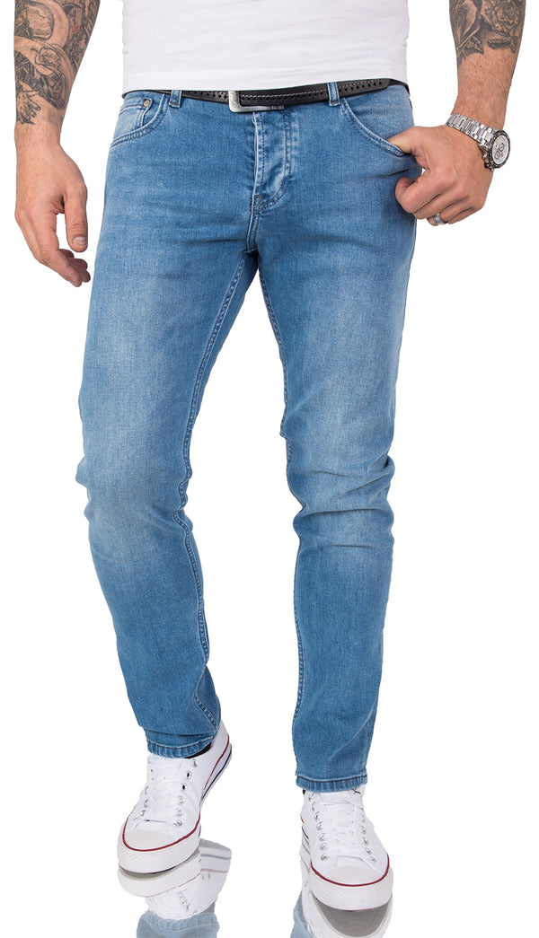 Gelverie Herren Jeans Slim Fit Hellblau G-101_75852.jpg