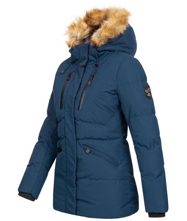 Geographical Norway Damen Winter Jacke mit Kunstfellkragen D-437_76943.jpg