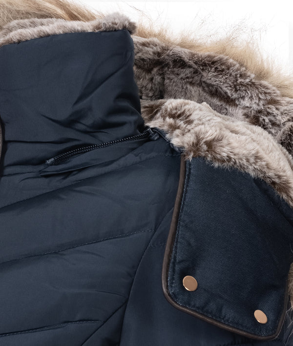 Geographical Norway Damen Winter Jacke mit Kunstfellkragen D-456 _81610.jpg