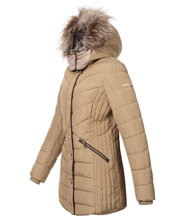 Geographical Norway Damen Winter Jacke mit Kunstfellkragen D-456 _81617.jpg