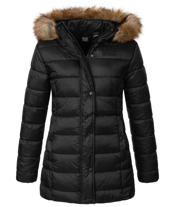Geographical Norway Damen Winter Jacke mit Kunstfellkragen D-458 _81627.jpg