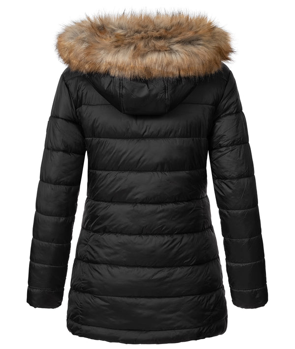 Geographical Norway Damen Winter Jacke mit Kunstfellkragen D-458 _81629.jpg