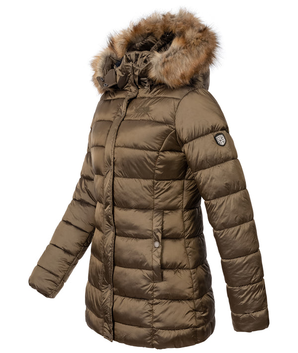 Geographical Norway Damen Winter Jacke mit Kunstfellkragen D-458 _81638.jpg