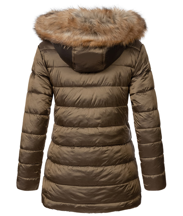 Geographical Norway Damen Winter Jacke mit Kunstfellkragen D-458 _81639.jpg