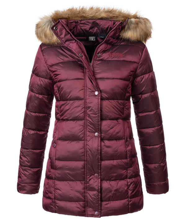 Geographical Norway Damen Winter Jacke mit Kunstfellkragen D-458 _81640.jpg