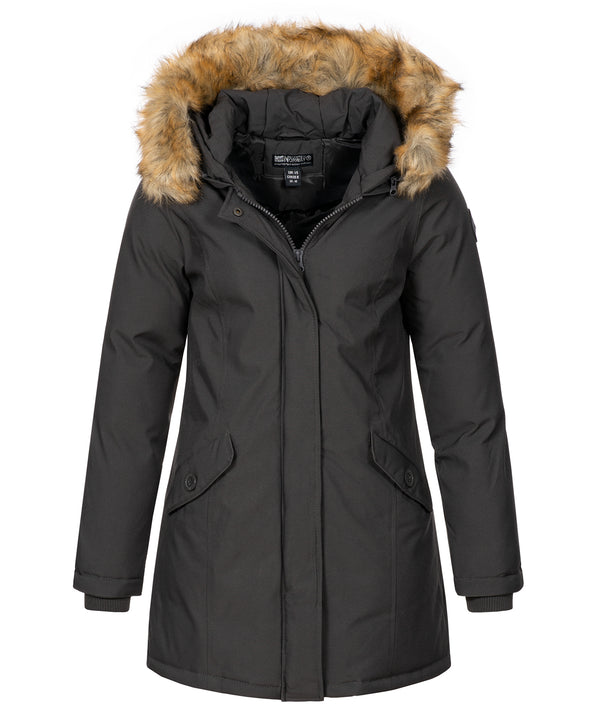 Geographical Norway Damen Winter Mantel mit Kunstfellkragen D-451 _81281.jpg