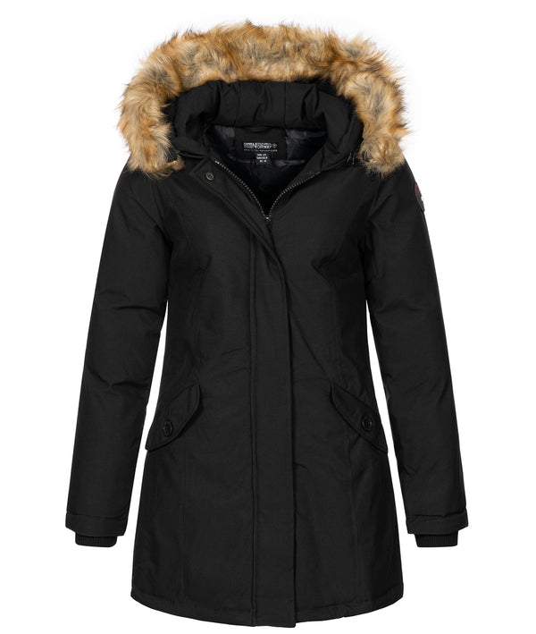 Geographical Norway Damen Winter Mantel mit Kunstfellkragen D-451 _81284.jpg
