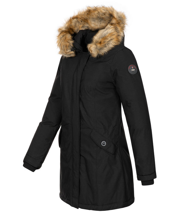 Geographical Norway Damen Winter Mantel mit Kunstfellkragen D-451 _81285.jpg