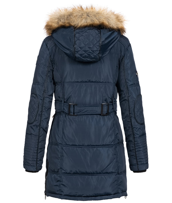Geographical Norway Damen Winter Mantel mit Kunstfellkragen D-454 _81465.jpg