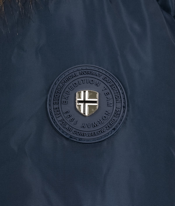 Geographical Norway Damen Winter Mantel mit Kunstfellkragen D-454 _81469.jpg