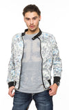 Herren Bomberjacke mit Paisley Muster Grau H-055_76107.jpg