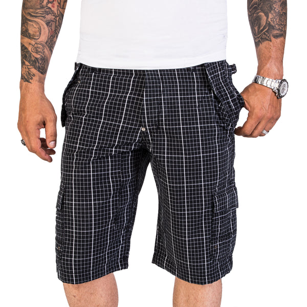 Herren Cargo Shorts Kariert H-188_79923.jpg